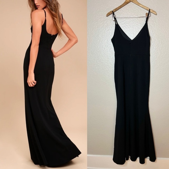 NWOT Infinite Glory Black Maxi Dress - Picture 3 of 7